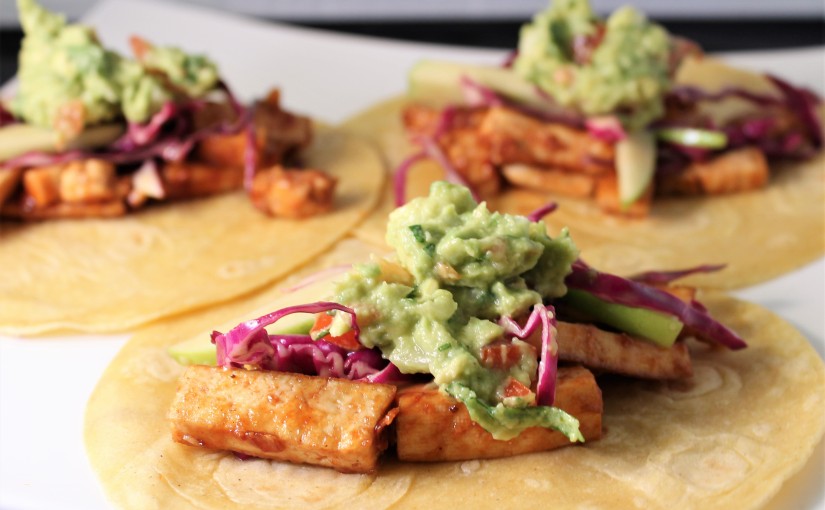 BBQ Tofu Tacos with Honey Mustard Slaw – Vegan and Gluten Free